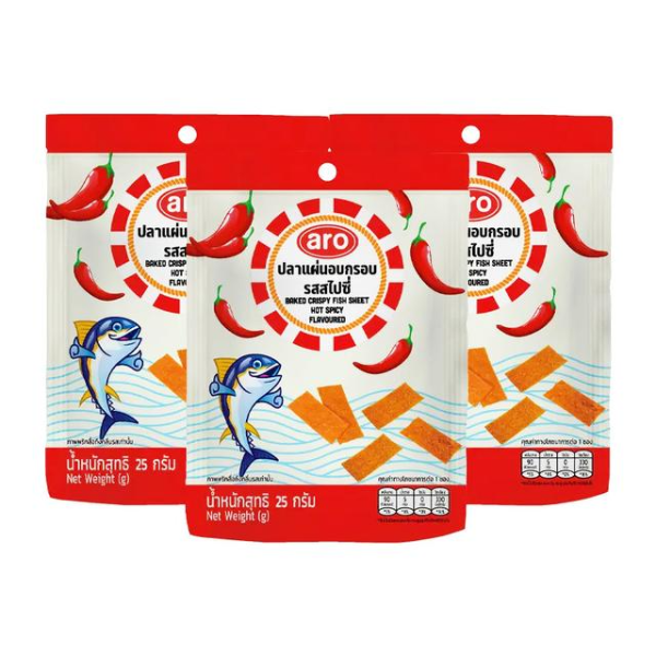 Cá lát nướng giòn vị cay 25g ( gói 3 )