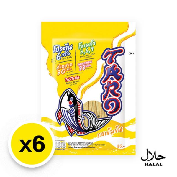 Sawan fish snack, intense flavor, 20g ( Pack of 6 )