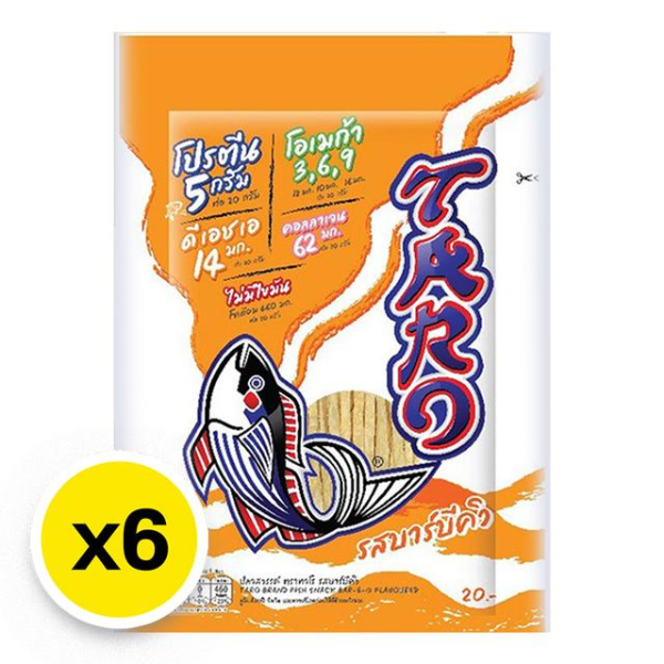 Gebackener Fisch, BBQ-Geschmack, 20 g (6er-Pack)