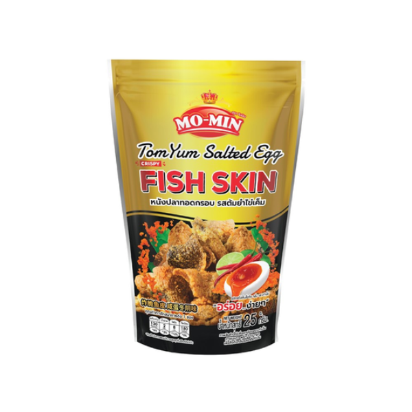 Knusprige Fischhaut, Geschmack Tom Yum mit gesalzenem Ei 25g