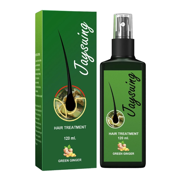 120ml green ginger hair treatment spray for scalp nourishment and hair growth stimulation