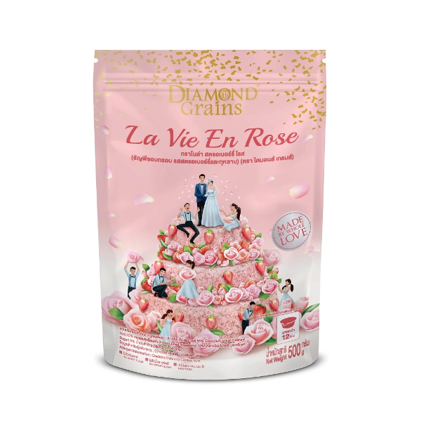 กราโนล่า สตรอเบอร์รี่ โรส 500g
