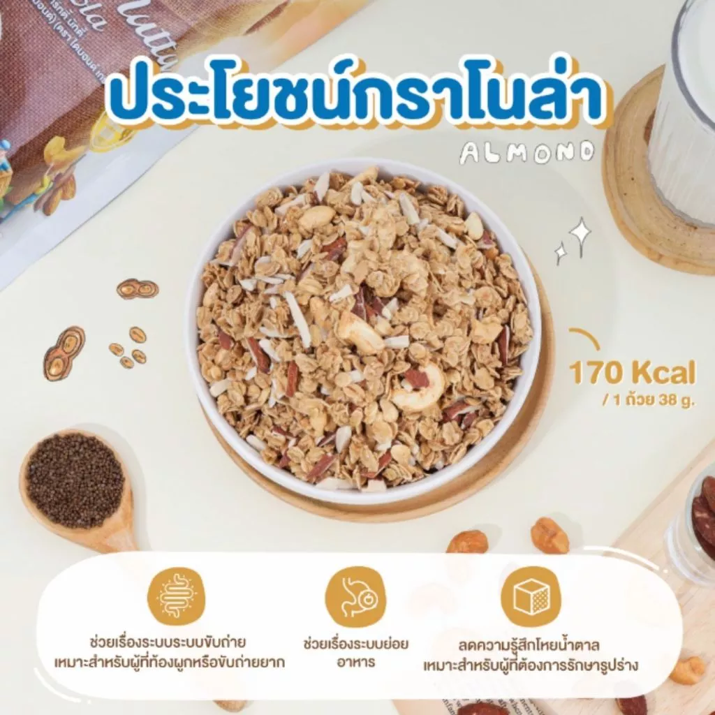 กราโนล่า ฮาร์ทตี้ นัทตี้ 500g