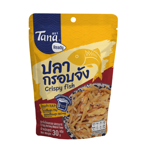 Knuspriger Fisch (knusprig gebackener Jing-Jang-Fisch, Naturgeschmack) 30g